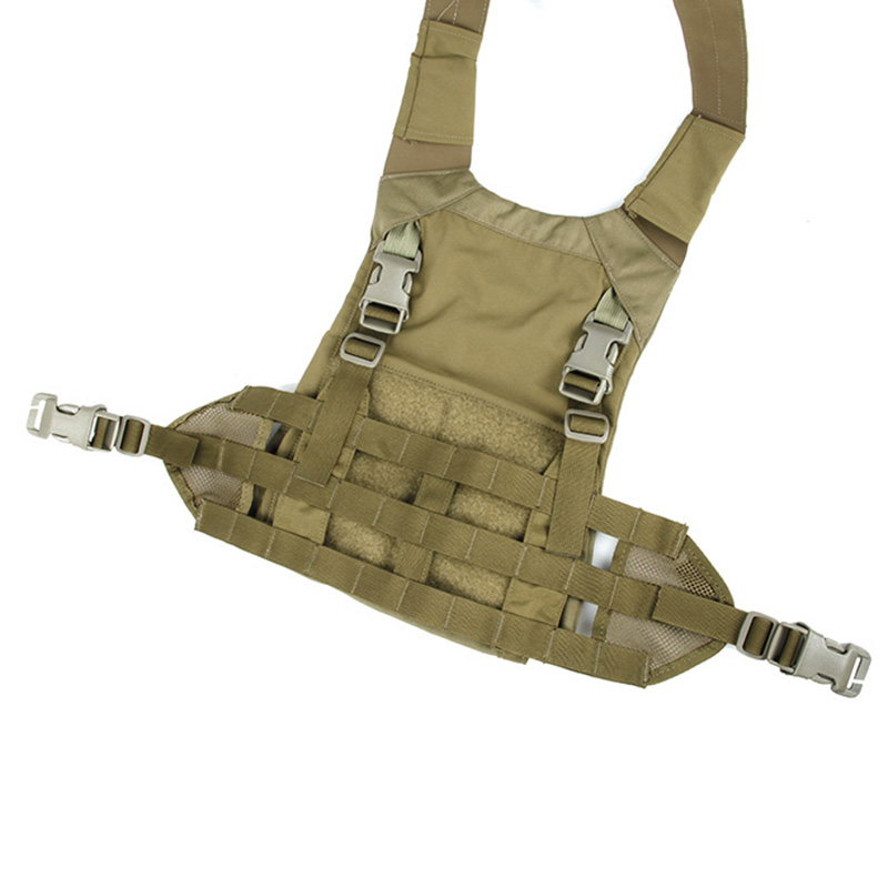 TMC Low Profile Molle Chest Rig for Low Vision MBAV Plate Carrier